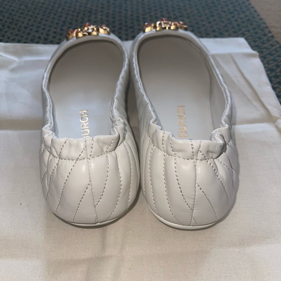 Tory Burch quilted ballet in Napa queens day ivory color - Picture 5 of 5